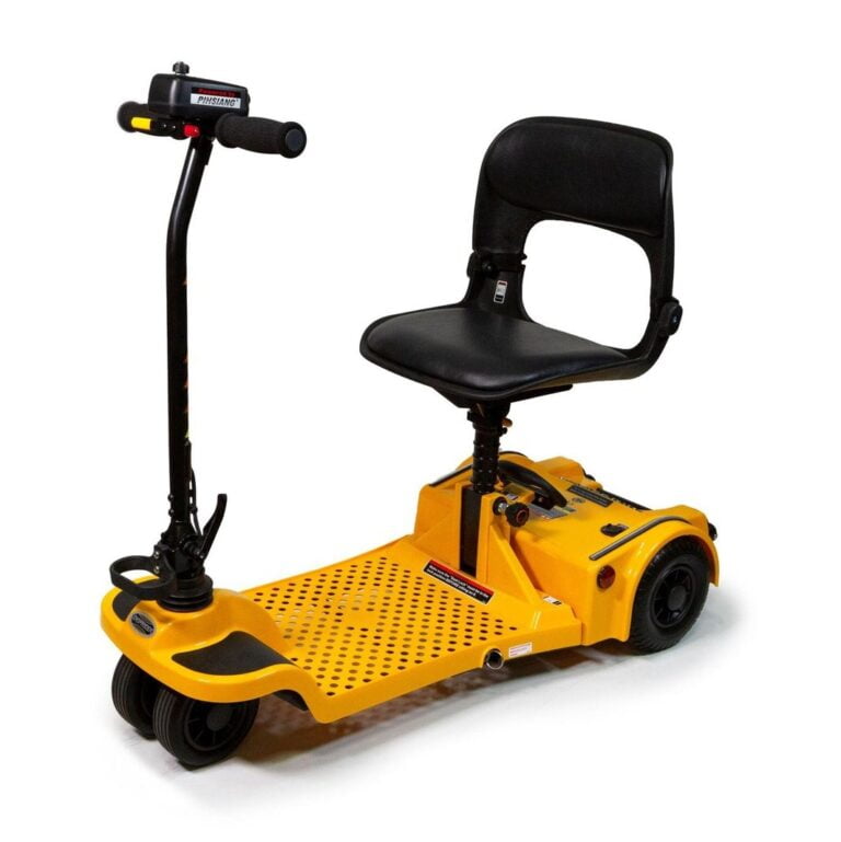 Shoprider Echo 3 Wheel Folding Mobility Scooter Yellow