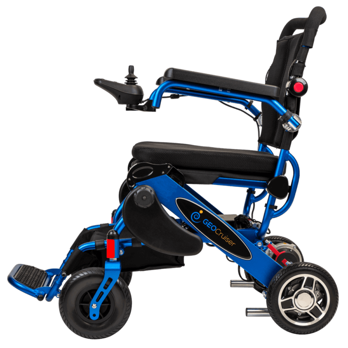 Geo Cruiser DX Folding Power Wheelchair Blue