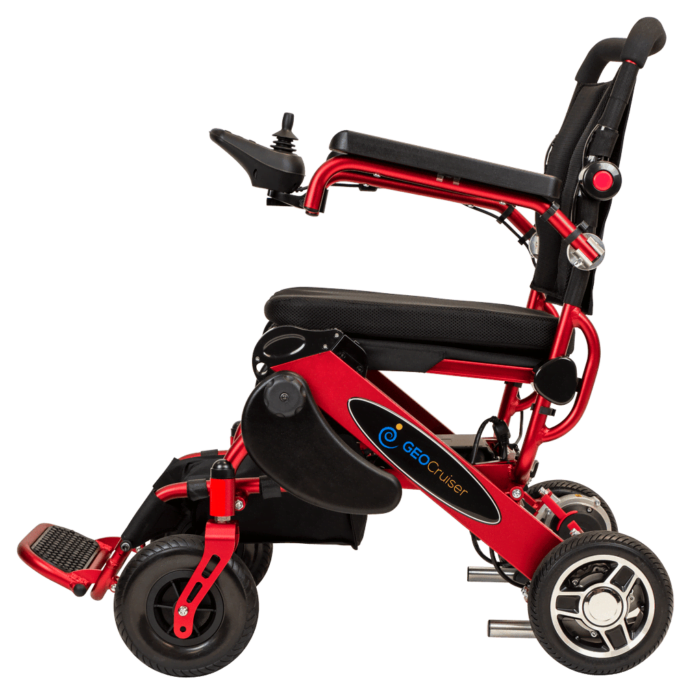 Geo Cruiser DX Folding Power Wheelchair Red