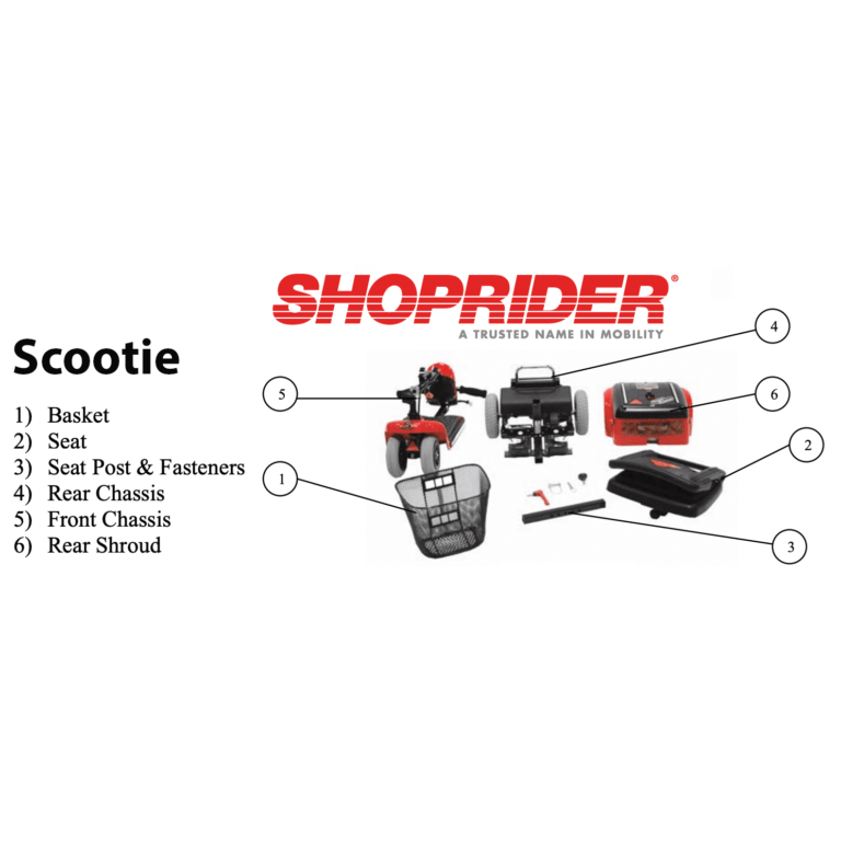 Shoprider Scootie 4 Wheel Mobility Scooter